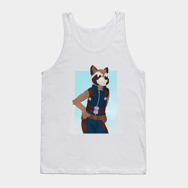 Rocket Raccoon Tank Top by luban